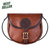 Bison Leather Small Shell Purse - Brown