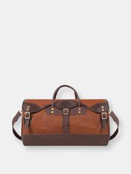 Bison Leather Sportsmans Duffel - Brown