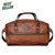 Bison Leather Weekender Duffel - Bison w/Brown Trim