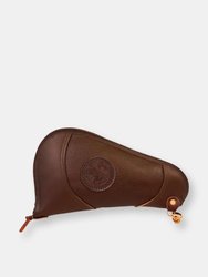 Leather Conceal & Carry Shell Bag - Pebbled Brown