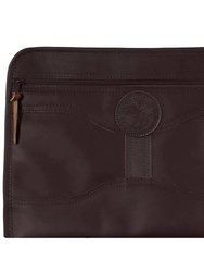 Pebbled Leather Document Brief - Pebbled Brown