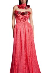 Coral Ballgown - Coral