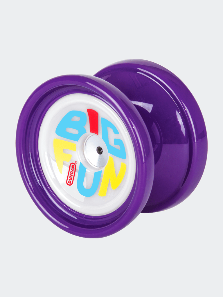 Big Fun Yo-Yo [Purple & White], Unresponsive Pro Level Yo-Yo, Concave Bearing - Purple/White