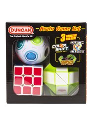 Brain Game Set Of 3 Piece Small Fidget Puzzle  - Multicolor