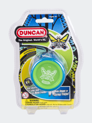 Butterfly XT Yo-Yo with String, Ball Bearing Axle and Plastic Body, String Trick Yo-Yo, Blue with Green Cap