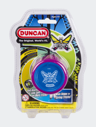 Butterfly XT Yo-Yo With String, Ball Bearing Axle And Plastic Body, String Trick Yo-Yo, Purple With Blue Cap