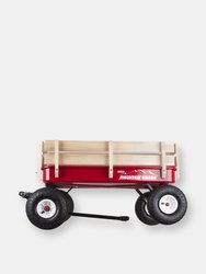 Duncan Mountain Wagon - Pull-along Wagon for Kids With Wooden Panels