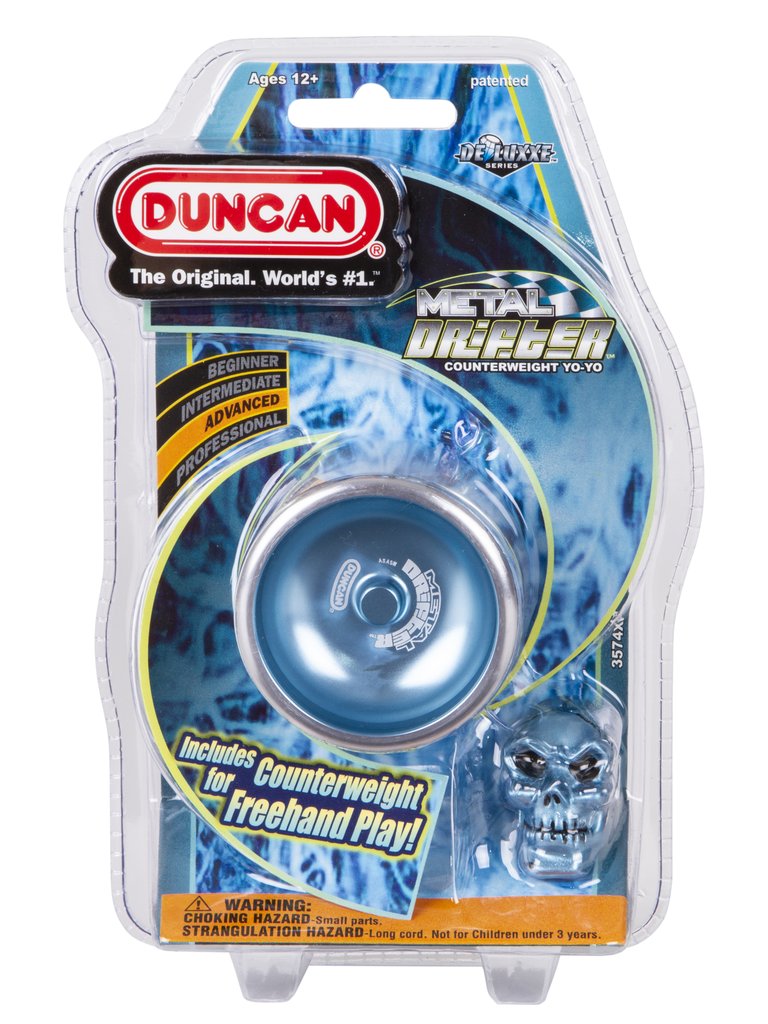 Metal Racer Yo-Yo, Aluminum Advanced Level Yo-Yo With Racer Caps And SG Sticker Response, Blue - Blue