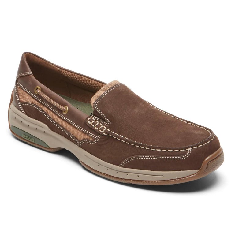 Men’S Captain Venetian Boat Shoe - 4E Width In Java - Java