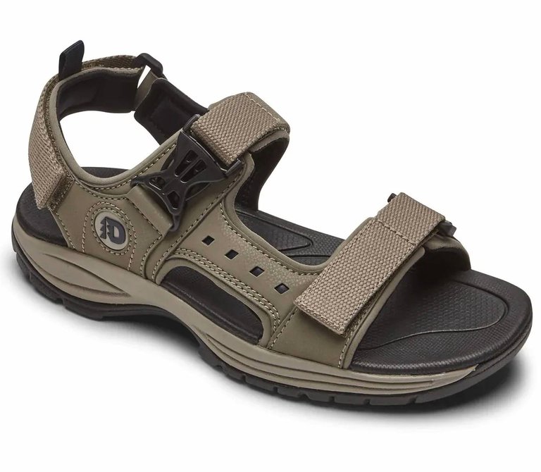 Men's Nolan Sport Sandal - 4E/ Extra Wide Width In Taupe - Taupe