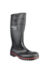 Acifort Unisex Heavy Duty Full Safety Wellington Boots A442031 - Black - Black