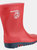 Dunlop Childrens Unisex Mini Elephant Wellington Boots (Red/Blue) (10 US Junior)