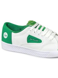 Dunlop Green Flash DU1555 Non-Marking Trainer / Big Boys Trainers /Sports (White)