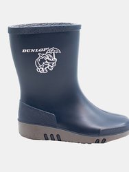 Dunlop Mini Childrens Unisex Elephant Wellington Boots (Blue/Grey) (5 US Toddler)