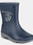 Dunlop Mini Childrens Unisex Elephant Wellington Boots (Blue/Grey) (5 US Toddler) - Blue/Grey