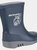 Dunlop Mini Childrens Unisex Elephant Wellington Boots (Blue/Grey) (5 US Toddler)