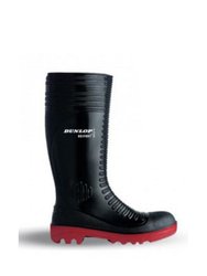 Mens Acifort Ribbed Full Safety Wellies - Black