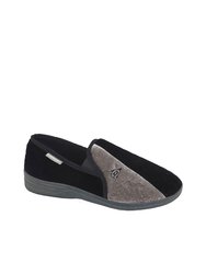 Mens Winston Slippers - Black/Gray - Black/Gray