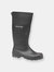 Universal PVC Welly / Mens Wellington Boots / Rain Boots - Black - Black