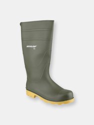 Universal PVC Welly / Mens Wellington Boots / Rain Boots - Green