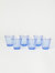 Picardie Glass Tumblers, Set of 6 - Marine