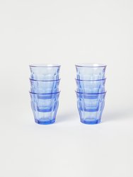 Picardie Glass Tumblers, Set of 6