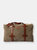 Duffel Bag In Desert Green And Cuoio Brown