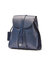 Leather Backpack Blue Tribeca Collection - Blue