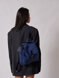 Leather Backpack Blue Venice Collection