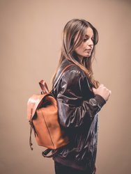 Leather Backpack Brown Mod 261