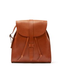 Leather Backpack Brown Tribeca Collection