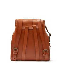 Leather Backpack Brown Tribeca Collection