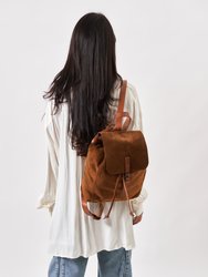 Leather Backpack Brown Venice Collection