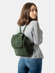 Leather Backpack Green Upper West Side Collection