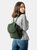 Leather Backpack Green Upper West Side Collection