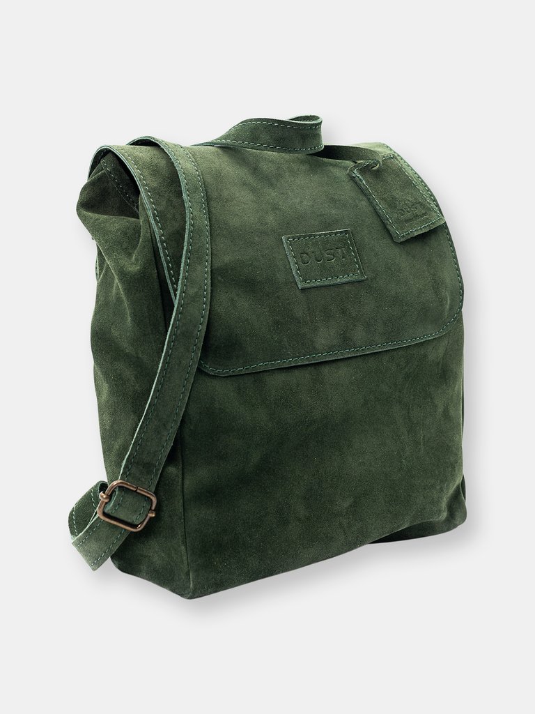 Leather Backpack Green Upper West Side Collection