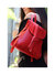 Leather Backpack in Cuoio Red Mod 130