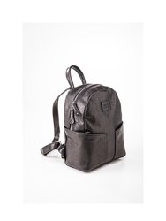 Leather Backpack In Lambskin Black