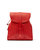 Leather Backpack Red Tribeca Collection