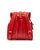 Leather Backpack Red Tribeca Collection
