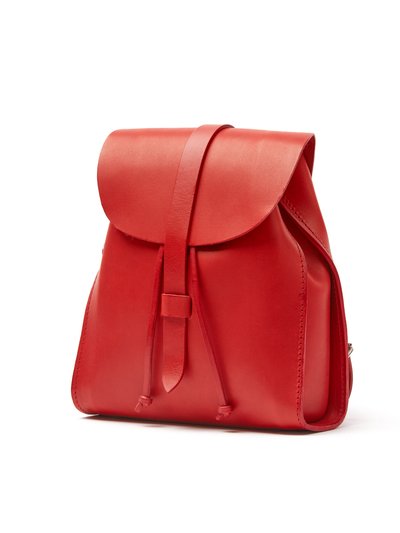 THE DUST COMPANY Leather Backpack Red Tribeca Collection product