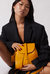 Leather Backpack Yellow Tribeca Collection