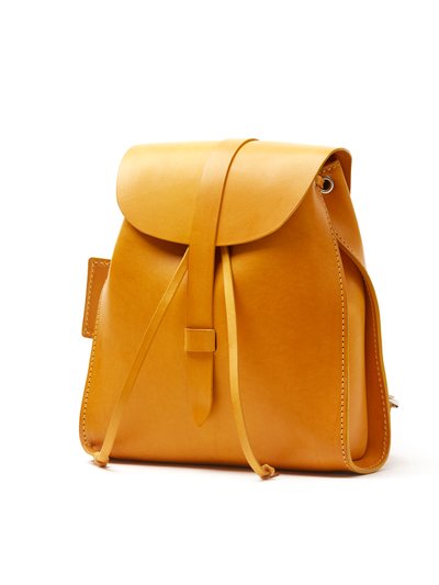 THE DUST COMPANY Leather Backpack Yellow Tribeca Collection product