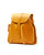 Leather Backpack Yellow Tribeca Collection - Yellow