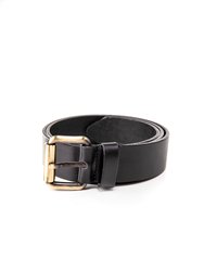 Leather Belt Black Size XL - Black