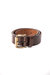 Leather Belt Dark Brown Size Large - Dark Brown