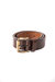 Leather Belt Dark Brown Size Medium - Dark Brown