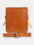 Leather Messenger Bag in Cuoio Brown Mod 114