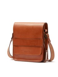 Leather Messenger Brown Camden Collection - Brown