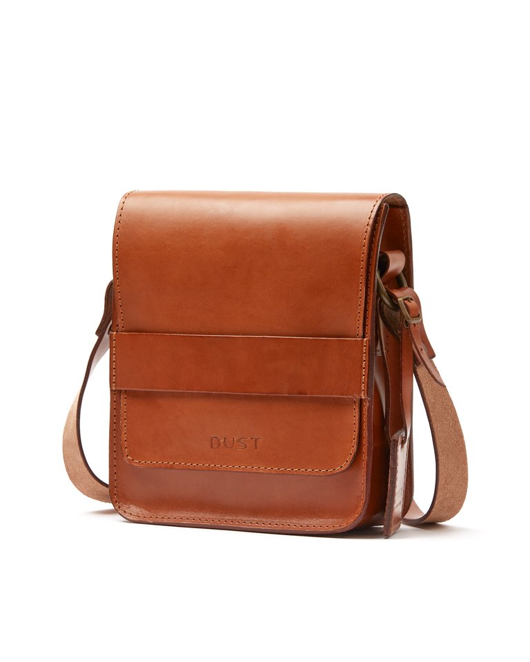 Leather Messenger Brown Camden Collection - Brown